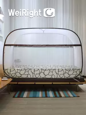 Free installation of yurt mosquito nets for student dormitories with a width of 0 9m and a length of 2m Upper bunk side open upper and lower bunk single bed tent