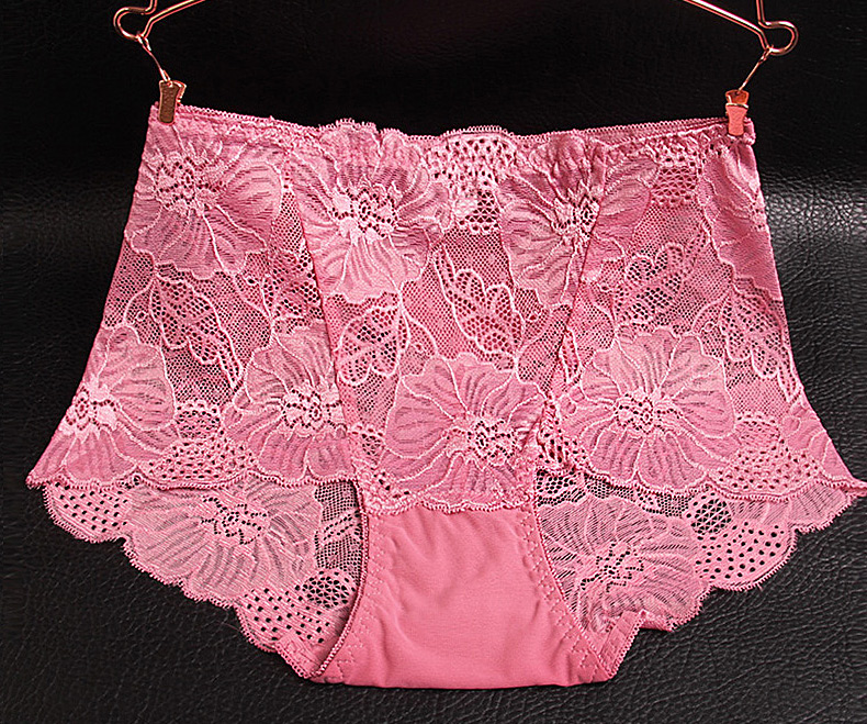 Ruizi Lai Shi sexy ren của phụ nữ đồ lót cám dỗ XL trung eo chất béo MM tóm tắt liền mạch