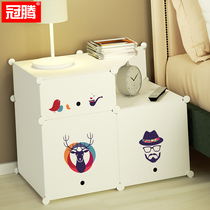 Net Red Bed Head Cabinet Small Multifunction Lockers Cabinet minimalist modern Bedroom bedside cabinet accommodating small cabinets