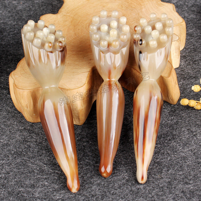 Horn Lotus facial beauty meridians Meridian Dredging point Acupuncture Point Caves ribs Natural White Yak face Ocular Neck Full Body Generic-Taobao