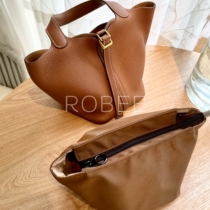 ROBEE is suitable for Hermes Picotin18 22 26 Vegetable Basket Liner Bag Zipper Lining Storage Bag