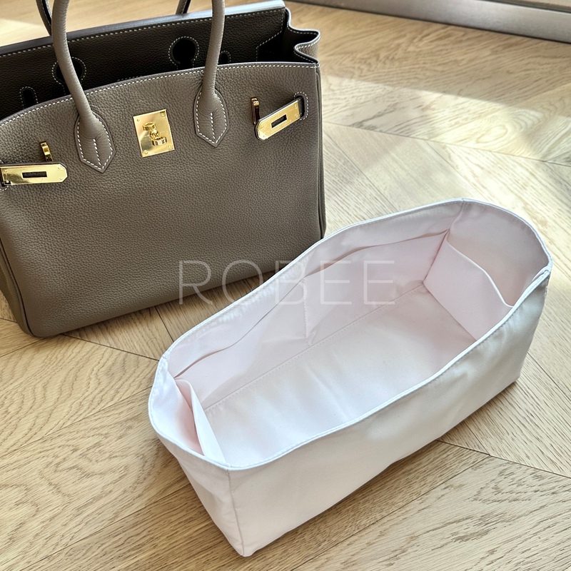 Robee/Suitable for Hermès Birkin 25/30 Waterproof Satin Inner Bag Organizer Platinum Bag Insert Bag
