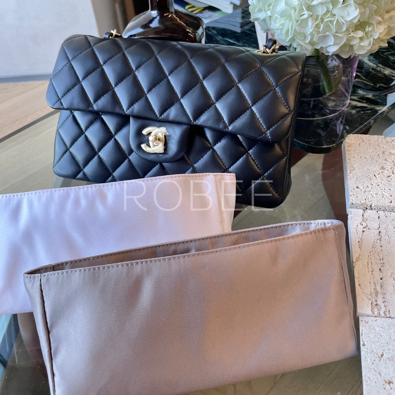 Robee/Suitable for Chanel Cf Inner Bag Organizer, Satin Waterproof Inner Bag, Organizer Bag, Insert Bag