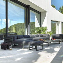 Outdoor Leisure Sofa Combo Outdoor Patio Open garden Yangguang Room Terrace Waterproof Sunscreen Furniture Aluminum Alloy