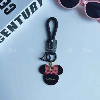Gs Xiaohongshu Same Style Exquisite Genuine Leather Chic High-End Car Keychain Pendant Internet Celebrity Couple Bag Accessory