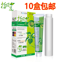 Refers to the Phoenix hair dye pure natural black natural one wash black cover white hair fashion color a black bubble hair dye cream