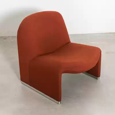 Nordic modern designer glass fiber M-shaped Ribbon Chair Model Room Villa living room reception negotiation leisure single chair