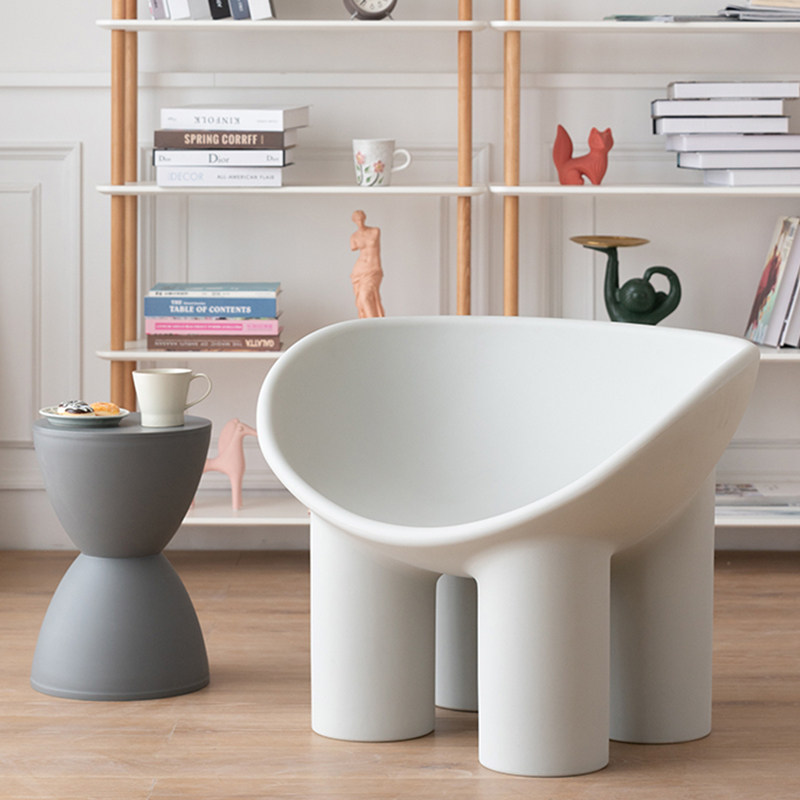 Nordic designer furniture fiberglass elephant leg leisure chair creative outdoor exhibition hall single sofa lazy seat