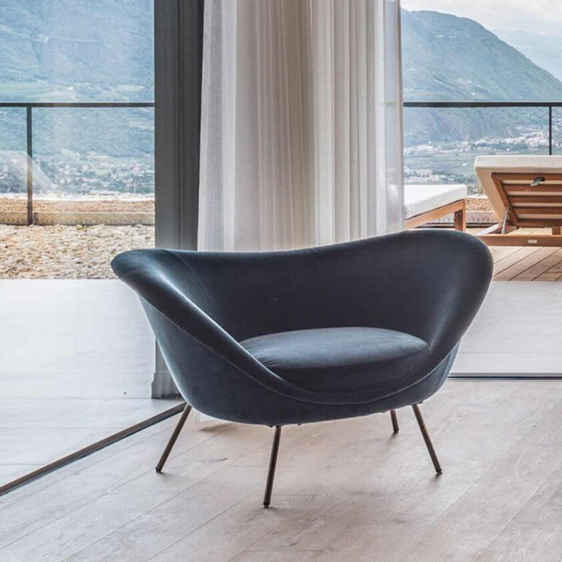 Nordic designer recreational chair FRP shell creative single chair sample room lazy sofa