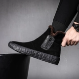 Демисезонные сапоги, мужские утепленные ботинки, удерживающие тепло туфли