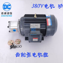 Plug-in gear oil pump motor unit hydraulic oil pump motor gear pump unit oil pump motor unit horizontal 3KW