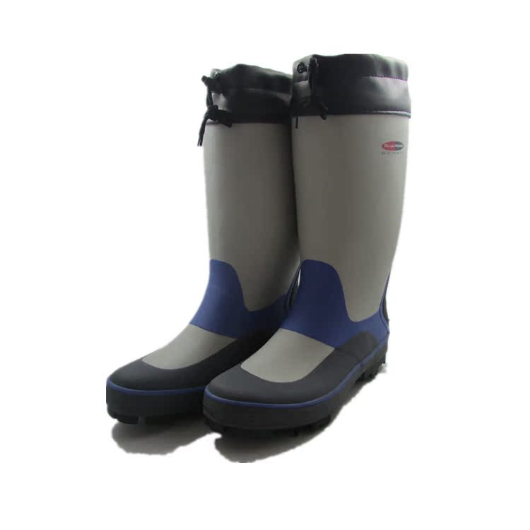 (Hongwu Footwear) Factory Direct Selling Long Tube Rubber Spike Sole Fishing Shoes Non-slip Waterproof Fishing Boots