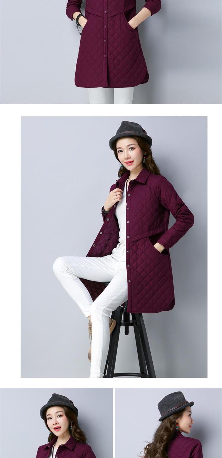 Yunbin 2018 mùa đông mới của phụ nữ lỏng lẻo áo khoác dài tay áo bông cộng với áo sơ mi cotton ấm áp những kiểu áo sơ mi đẹp