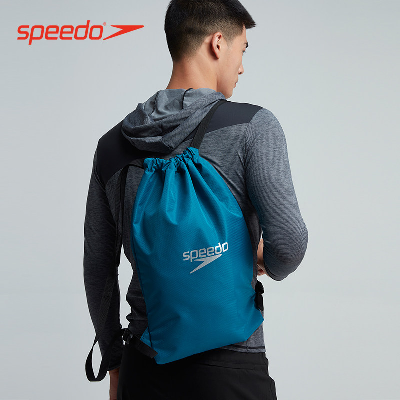 Speedo new rear shoulder bag waterproof swimming bag 5 liters large capacity draw rope beam pocket swimming equipment containing bag