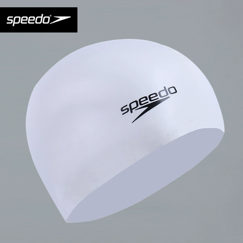 Speedo Силиконовая плавательная шляпа женская женская волоса полная голова.
