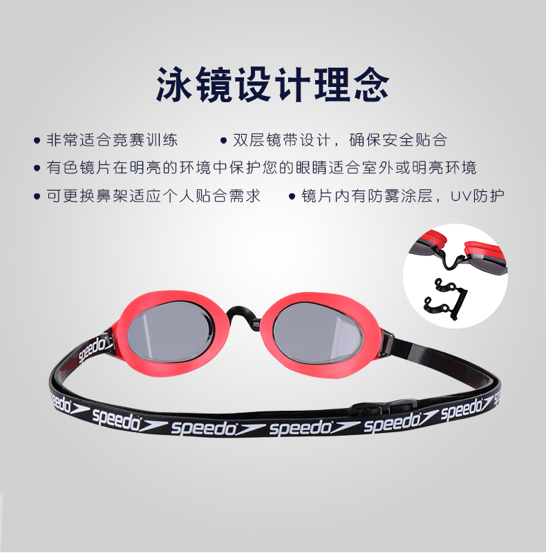 Kính Speedo nhập khẩu Nam và nữ thi đấu đào tạo chống nước sương mù HD da cá mập Kính bơi Fastskin kính bơi speedo