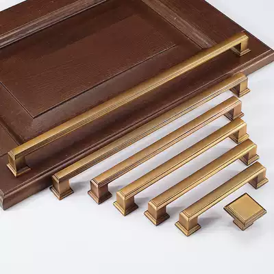 Wardrobe door handle handle new Chinese handle cabinet door overall cabinet drawer cabinet drawer cabinet long handle modern simple bronze