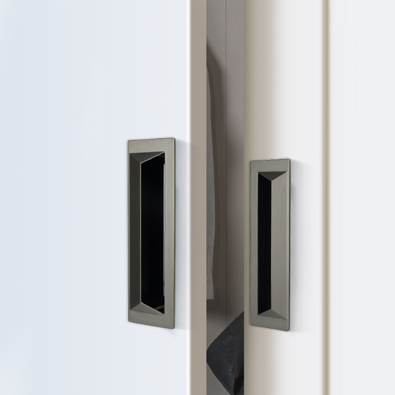 Invisible handle Embedded concealed drawer buckle hand Wardrobe sliding door Dark handle Cabinet door handle Modern simple interior