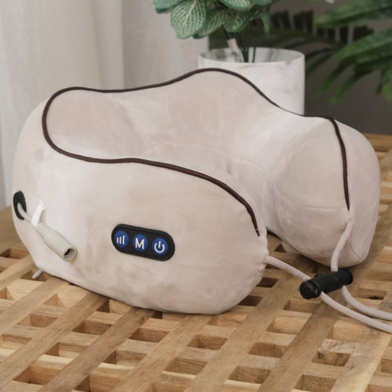 U-shaped pillow electric cervical spine pillow neck pillow travel sleeping car artifact nap u-shaped pillow memory foam