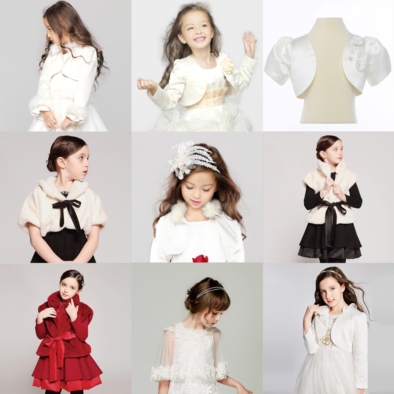 EYAS girl gown dresses cloak cloak cloak children short canon shoulder baby small jacket break code clearance clear cabin special