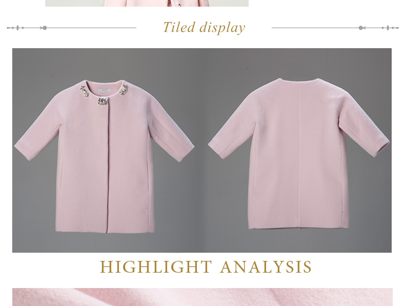 Manteau pour fille EYAS en mélange - Ref 2162340 Image 33