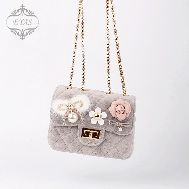 EYAS Children Accessories Princess Crossbody Bag Girls Mini Cute Little Bag Girls Dress Clutch Purse Coin Purse