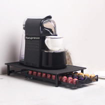 40 Nespress Capsule Containing Grid Drawer Naise Small Pico Coffee Swivel Capsule Pure Black Metal Rack