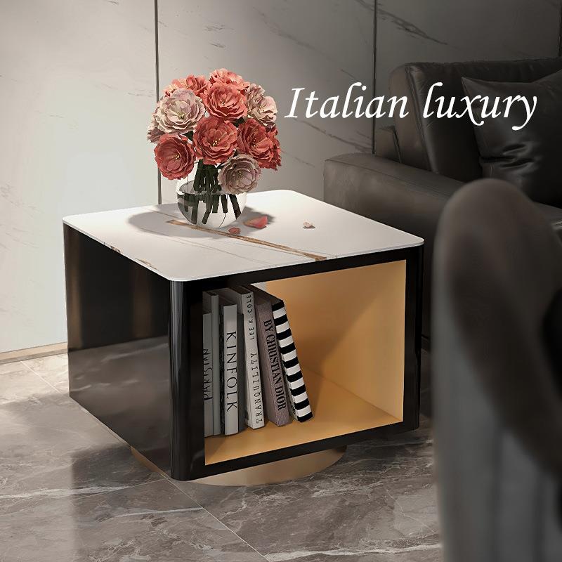 Ideostyle sofa edge a few light lavish corners a few beds head cabinet modern minimalist marble small square table Nordic living room side cabinet
