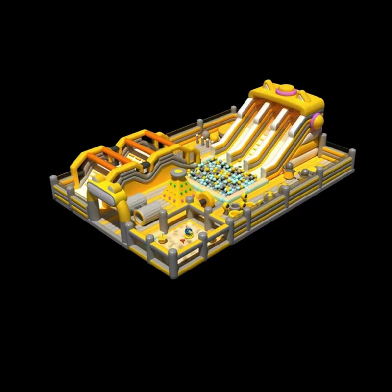 Large inflatable castle outdoor bunging square children's orchestra naughty castle park slide equipment customized