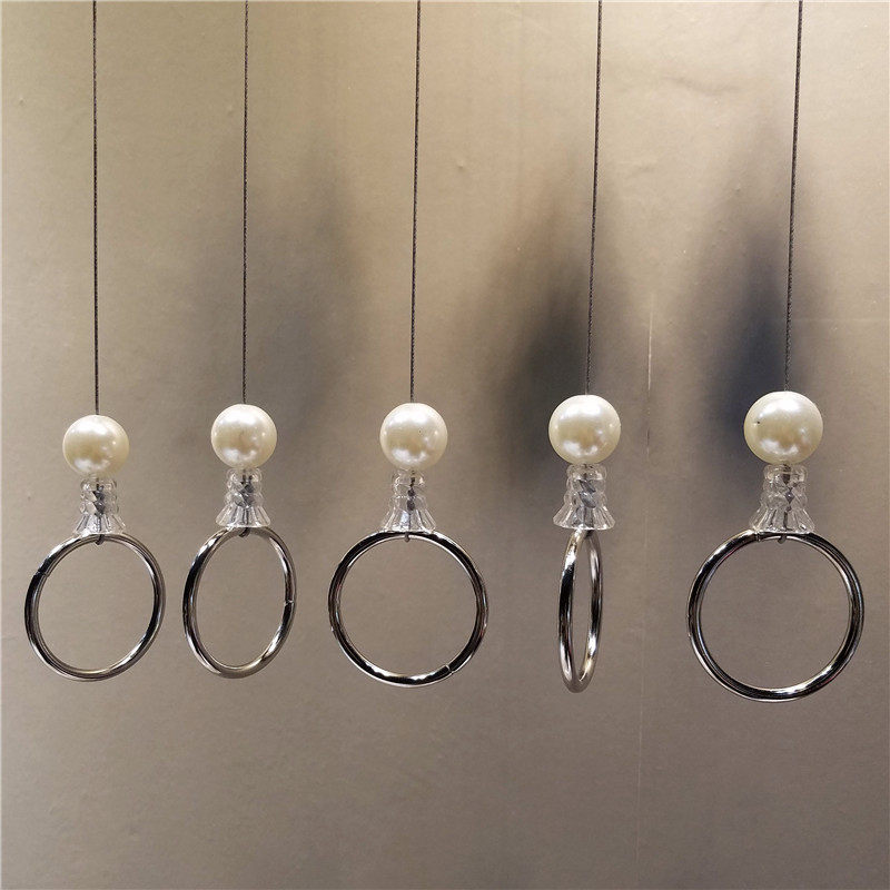 Clothing Store Rings Hanger Pearl Wire Hanger Pearl Wire Hanger Display Wall Hanging Show Shelf Women's Clothing Chain Hanging Clothes Chain-Taobao