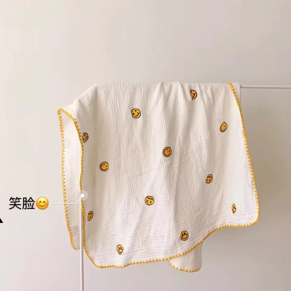 Newborn baby gauze clasped by children Gay blanket bath towels 6-layer yarn Multi-functional blanket Baby Nap Small Blanket