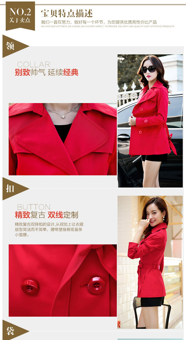 Trench pour femme en Polyester - Ref 3226921 Image 10