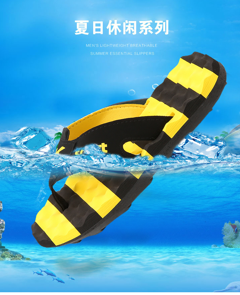 Mùa hè flip flops của nam giới cá tính bên ngoài mặc giày bãi biển mùa hè ngoài trời mềm dưới chống trượt dép và dép nam thời trang