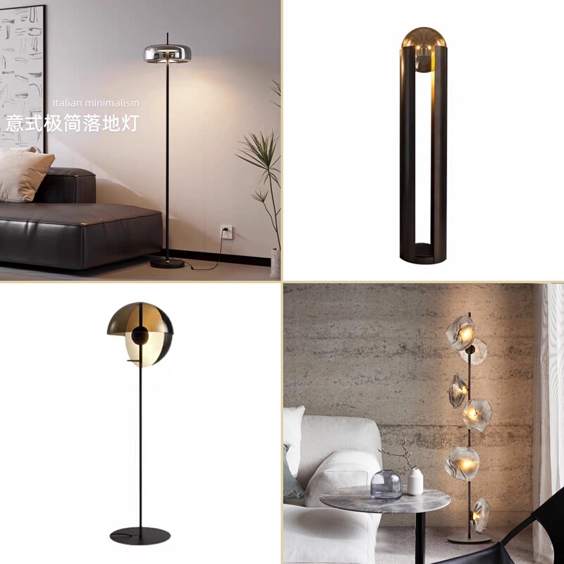 High-End Glass Floor Lamp Designer Light Luxury Minimalist Modern Living Room Sofa Bedroom Personalized Art Floor Lamp