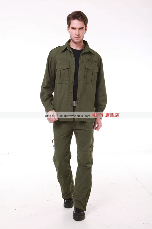 Liên minh quân đội ngoài trời ngụy trang quần áo nam quân đội quạt quần áo tay áo phù hợp với đi bộ đường dài cắm trại đào tạo phù hợp với nam giới mùa xuân - Những người đam mê quân sự hàng may mặc / sản phẩm quạt quân đội