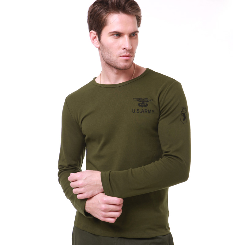 Co-Allied Outdoor Army Fan Speed Dry T-Shirt Long Sleeve Men Tight Fit Cotton T-shirt Training Casual T-shirt-Taobao