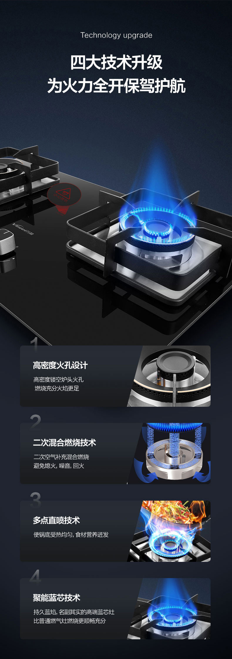 万和 C5L90 5.0KW超大火力 燃气灶 红点防烫 一级能效 图4