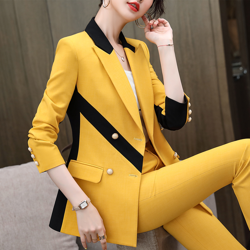 Fried Street Suit Suit Women Design Sensation Small Crowd Autumn Winter New Korean Version Casual 100 Hitch Fashion Foreign Show Lean West Suit