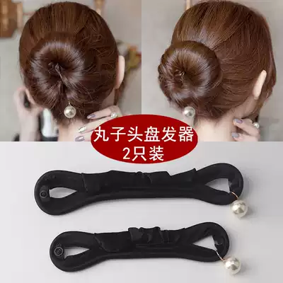 Gball head hair curler styling device Korean adult variety fluffy flower bud hair band Lazy Man pan hair accessories set
