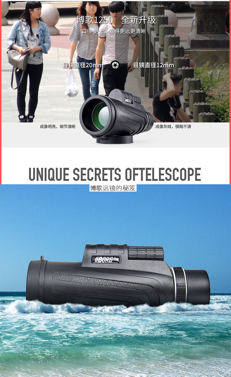 Ống kính một camera điện thoại di động Kính viễn vọng HD ánh sáng cao ánh sáng ban đêm tầm nhìn ban đêm không hồng ngoại - Kính viễn vọng / Kính / Kính ngoài trời kính thiên văn bao nhiêu tiền