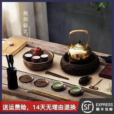 Copper pot pure copper handmade kettle gilded silver thickened copper small teapot silver pot antique vintage large tea cooker