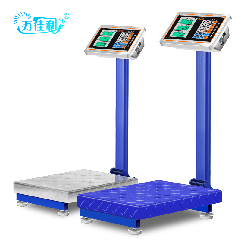 Wanjiali electronic platform scale 100kg electronic scale 150kg commercial scale 300lbs scale small home (unlimited)