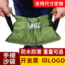 Two-hand carry sandbag counterweight experimental test iron sand bag factory car pressure cargo handling sand bag