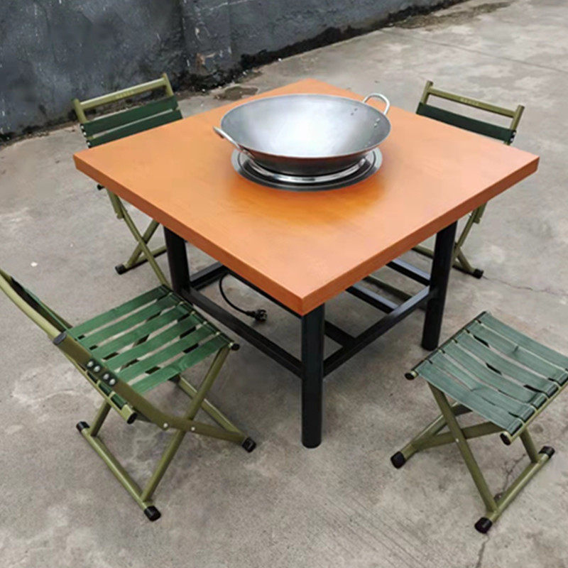 Road side market stalls small hot pot table barbecue table barbecue skewers Hong Kong style side stove table ironing pot table