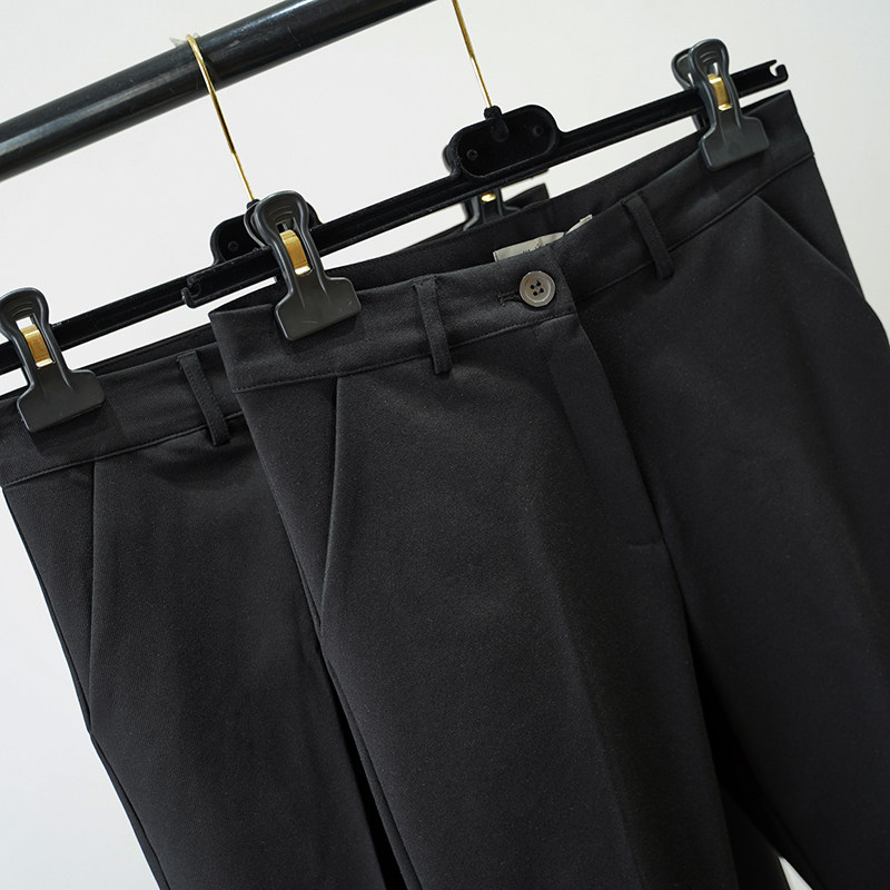 Seven girls wuzhi super good version must be fascinated by the pants, rear split straight nine-point pants, casual women's pants 9015H