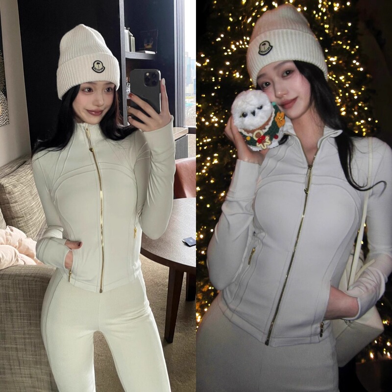 2026 Spring New Yoga Wear Women's Defil Top Fitness Jacket Spring and Summer Sports Jacket Brushed Sun Protection Clothing