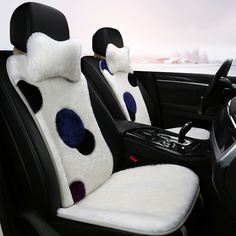 Winter plush pure wool cushion small brute waist heating short plush car seat cushion BMW5 Faculty of 3 Department 7 Department 740LI