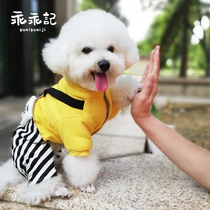 Net red pure cotton pets small puppies clothes spring and summer thin autumn and winter clothing 2021 new spring than bear teddy 4 feet