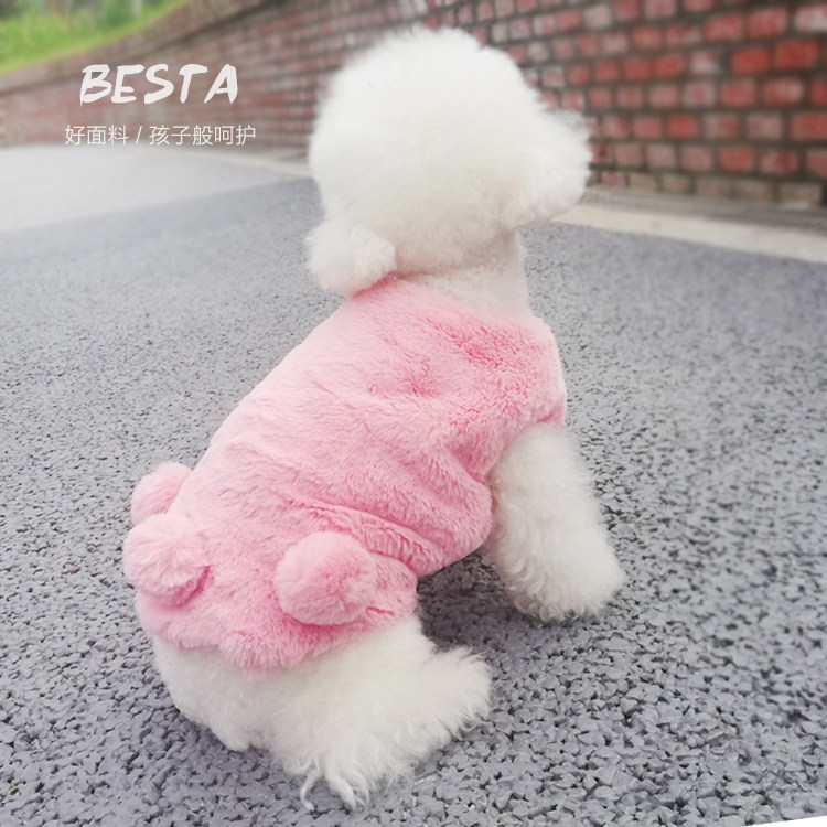 Jimmy doll pet cat puppy dog ​​clothes winter small dog Teddy bichon Chihuahua autumn and winter clothes two feet