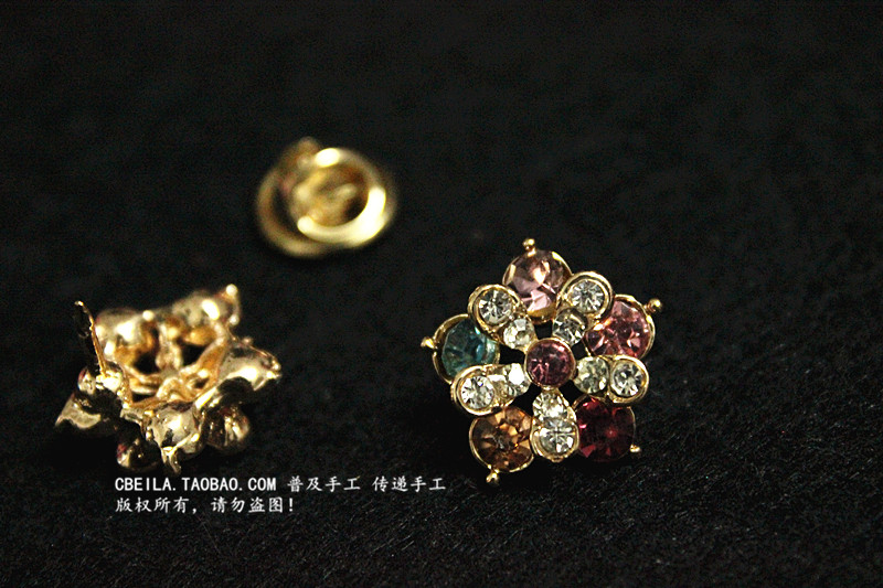 Broche en Alliage argent plaqué or - Ref 1177399 Image 8